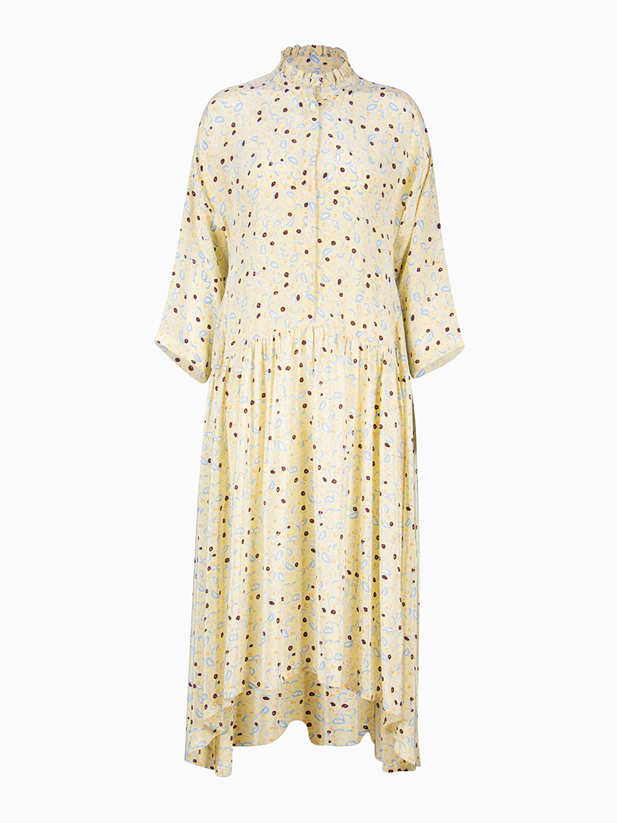 Maxi-Seiden-Kleid mit Print von MII