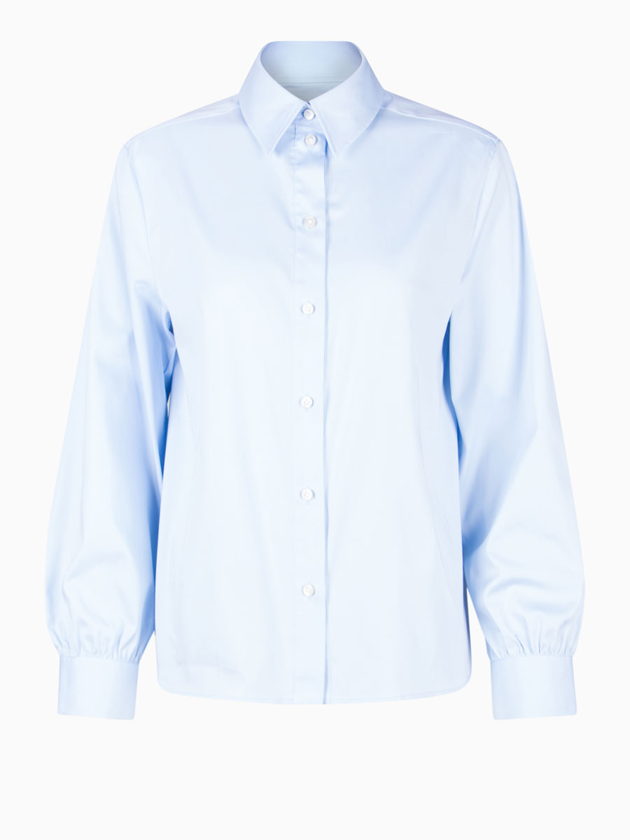Oversize-Bluse mit Hemdkragen von SOLUZIONE