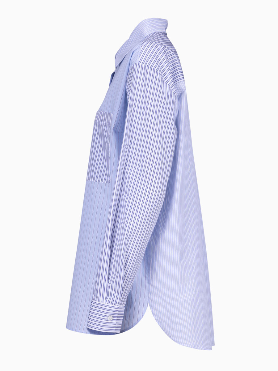 Baumwoll-Bluse mit Streifen von REYER