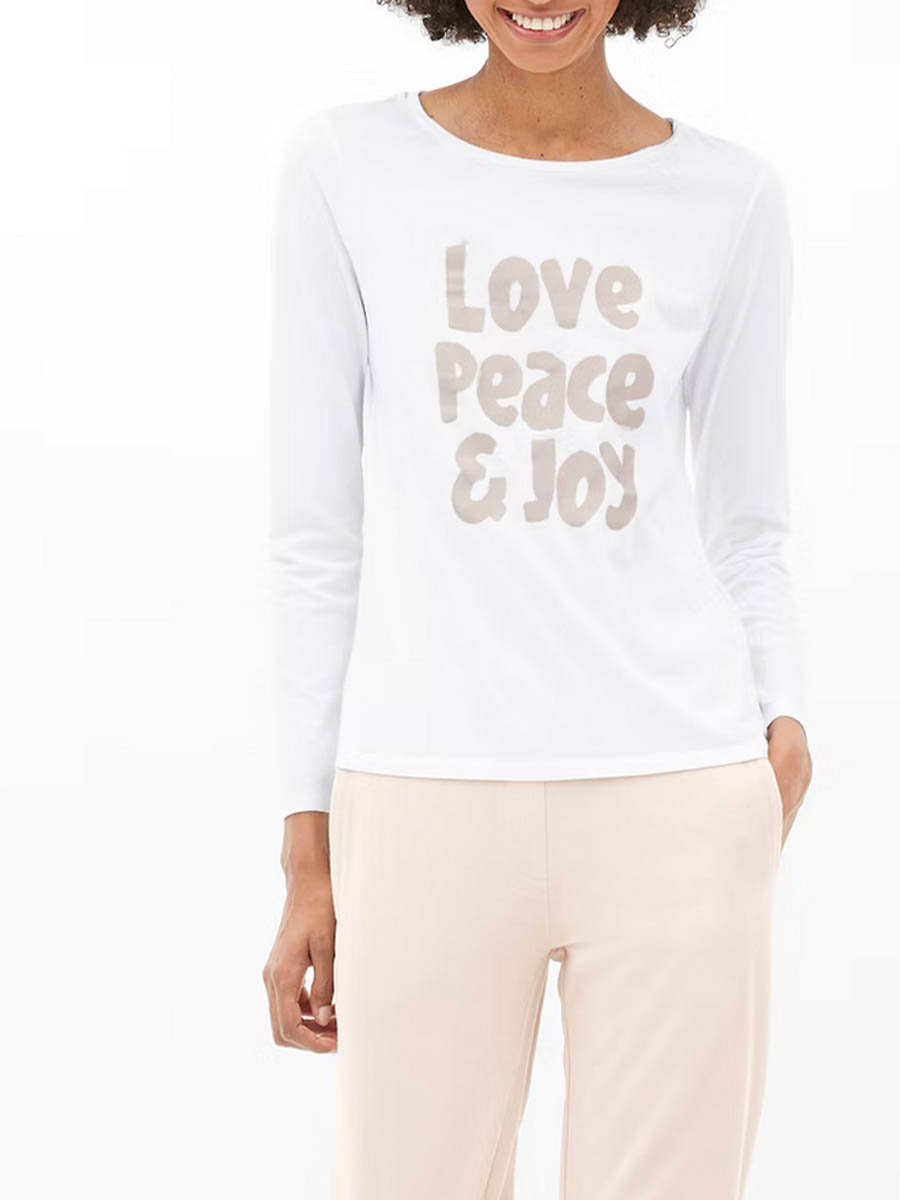 Longsleeve LOVE, PEACE & JOY von JUVIA