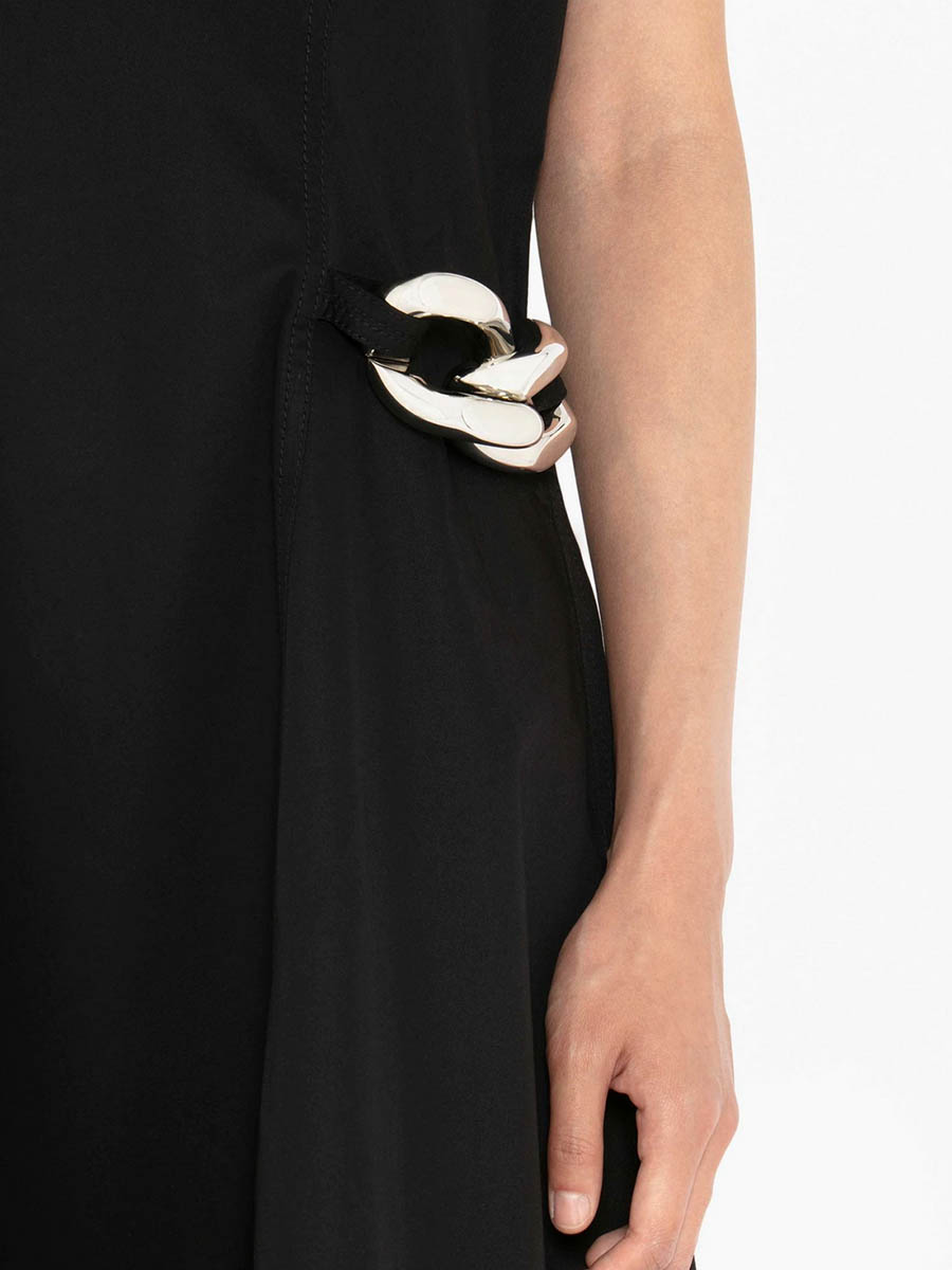 Midi-Kleid CHAIN schwarz von JW Anderson