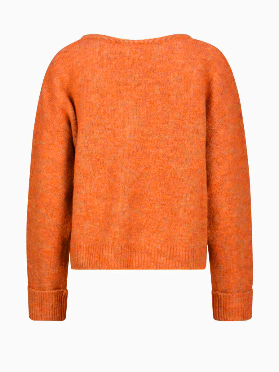 Oversize-Pullover EAST orange von American Vintage
