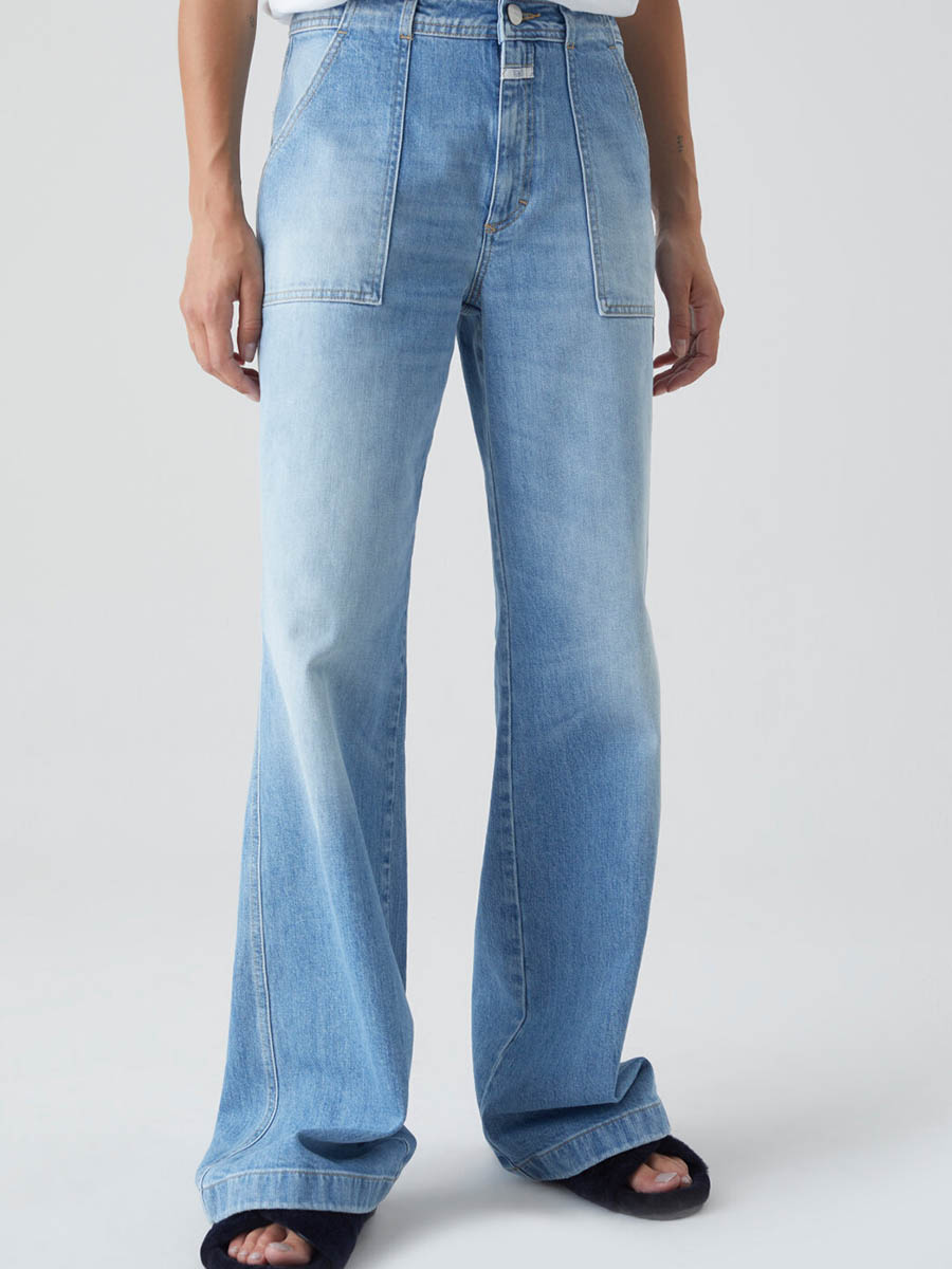 Wide-Leg Jeans ARIA blau von Closed