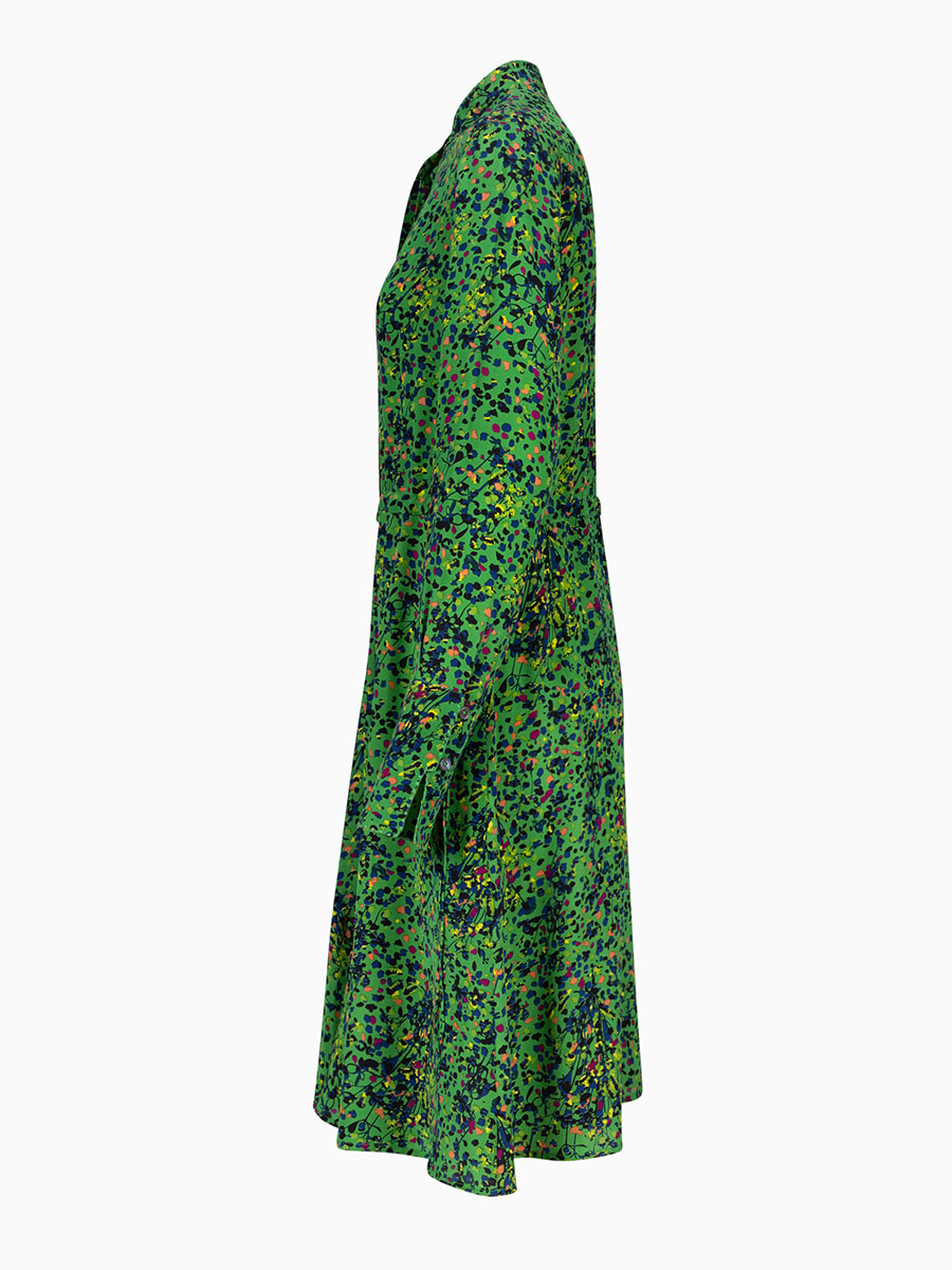 Midi-Seidenkleid MARY grün von An An Londree