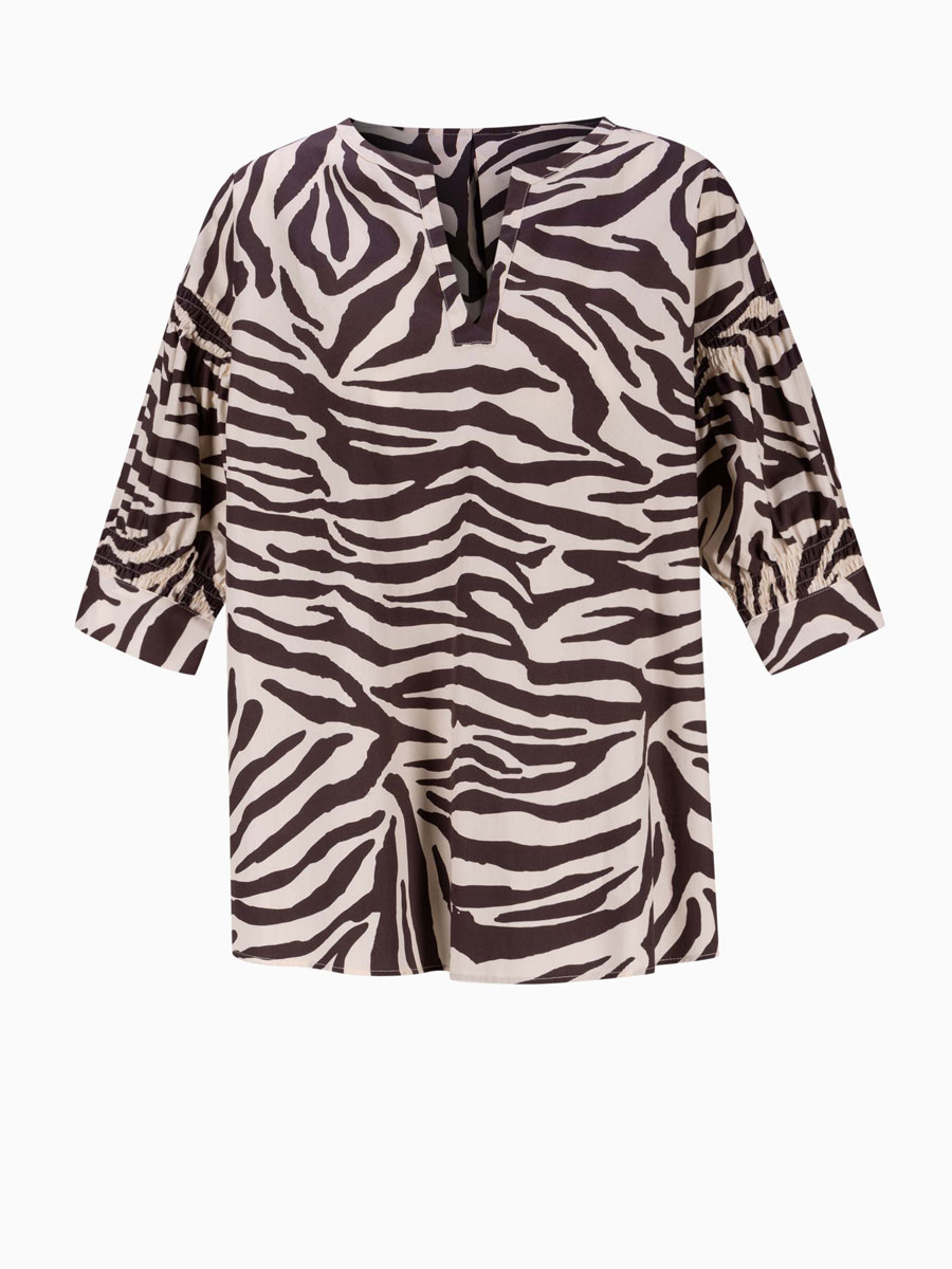 Bluse mit Zebra-Print von La Camicia