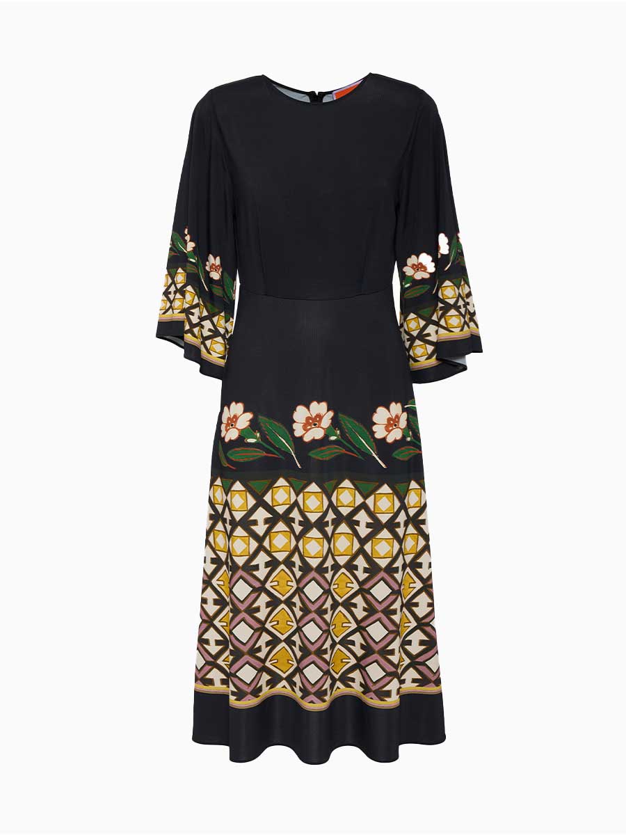 Maxi-Kleid in Schwarz von La DoubleJ