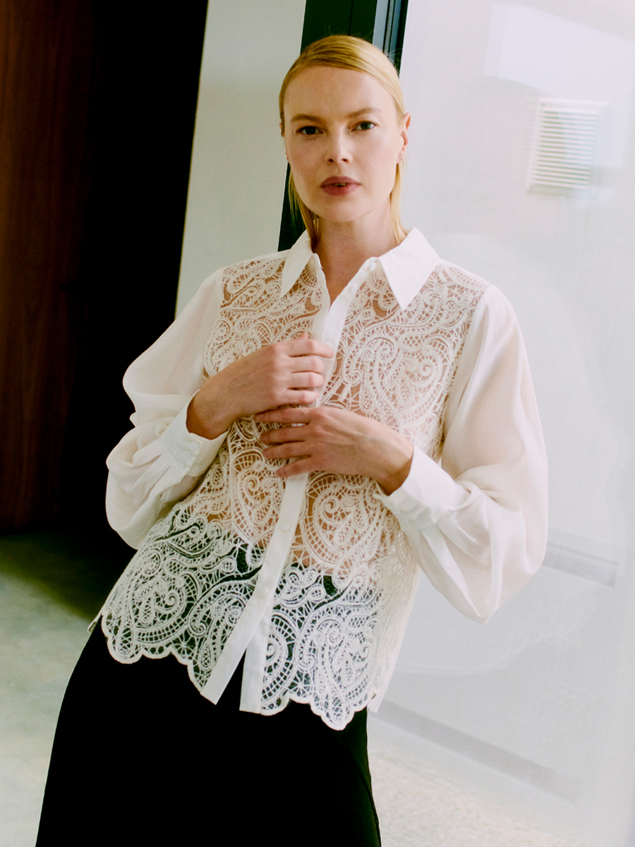 Bluse SHIRLEY in Weiß von Copenhagen Muse