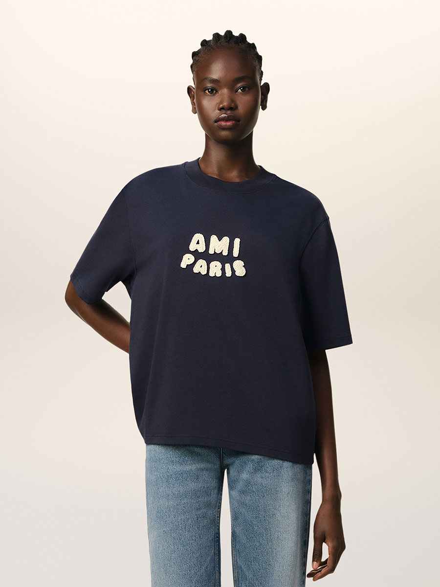 T-Shirt mit Stitching von AMI PARIS