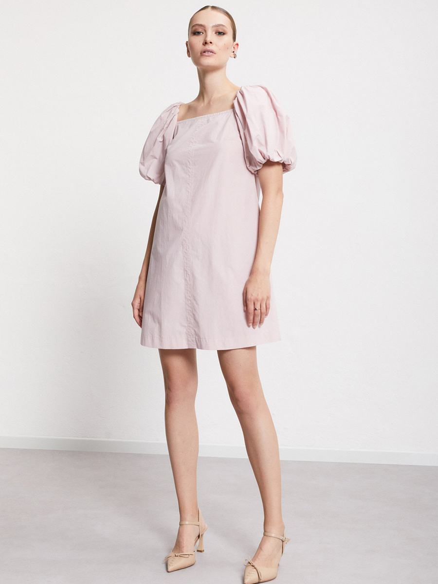 Popeline-Kleid in Rosa von Ottod'Ame