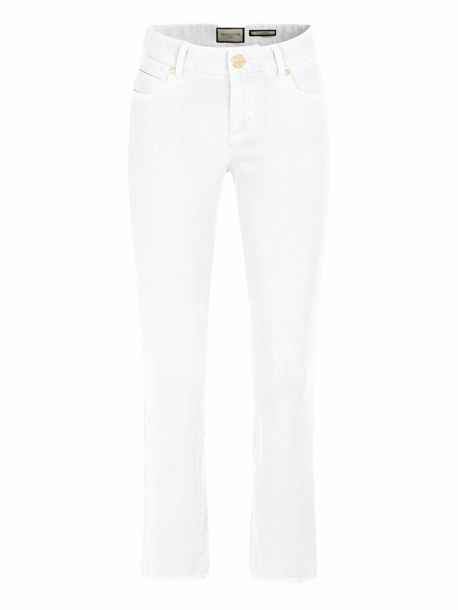 Cropped Jeans CLAIRE in Weiß von Seductive