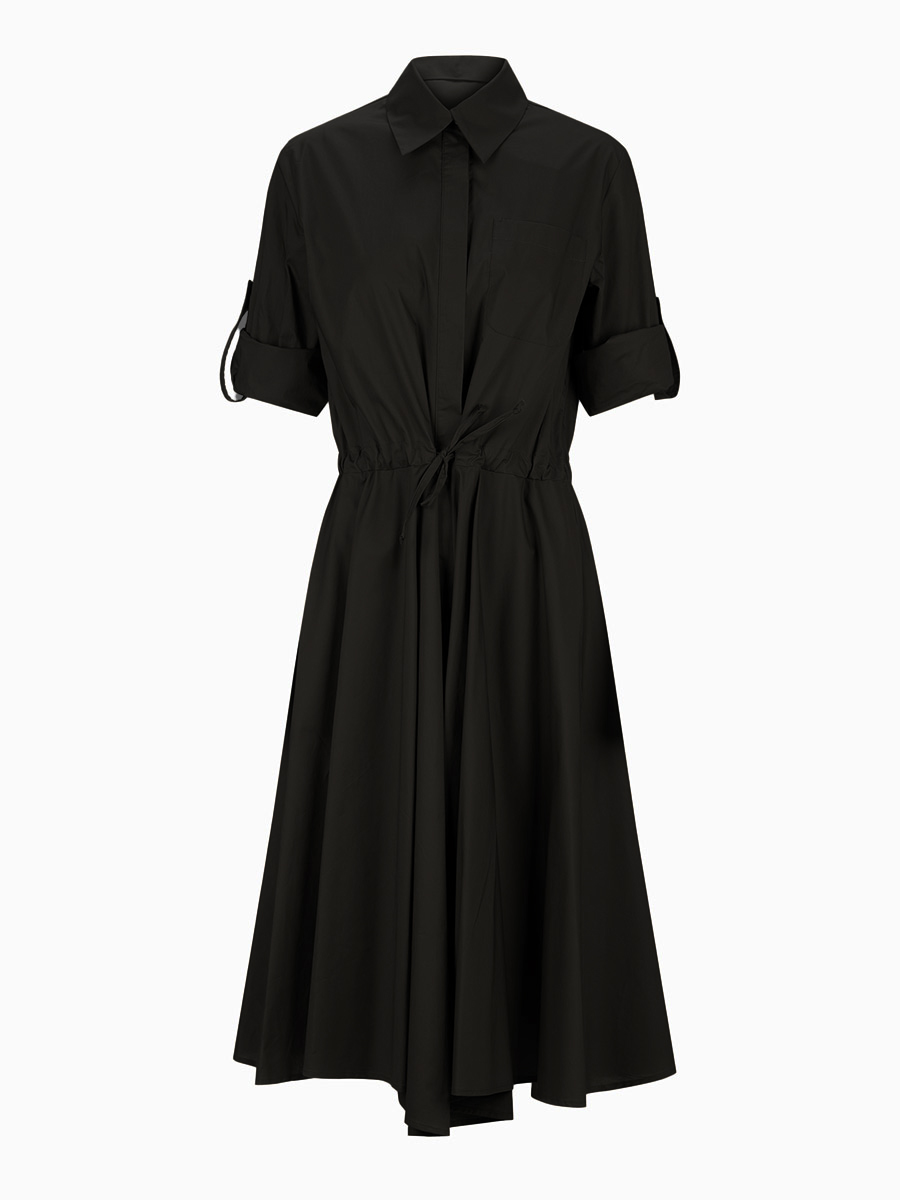 Midi-Kleid in Schwarz von La Camicia