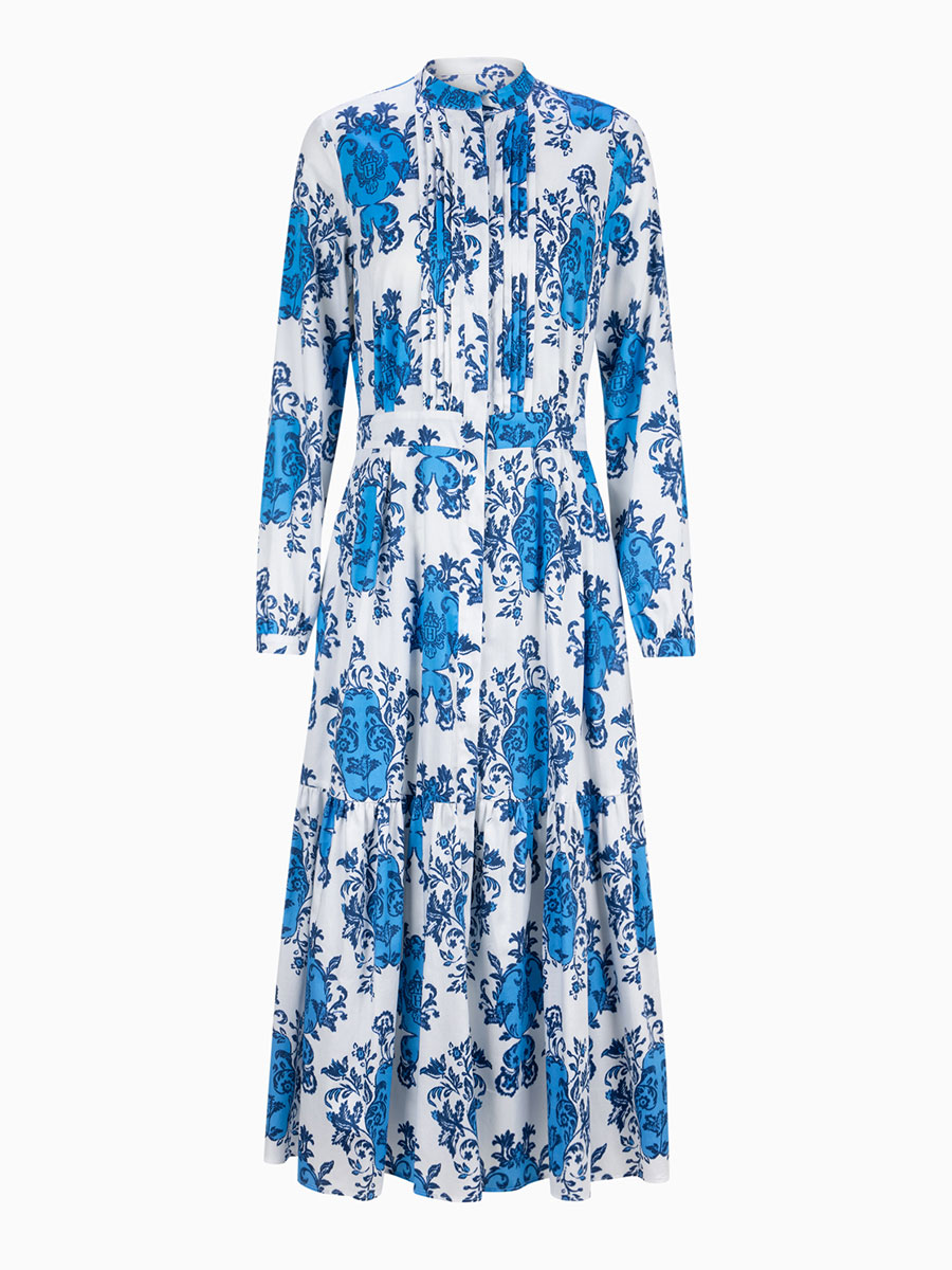 Midi-Kleid MAYERLING in Blau von Habsburg Kleidungsmanufaktur