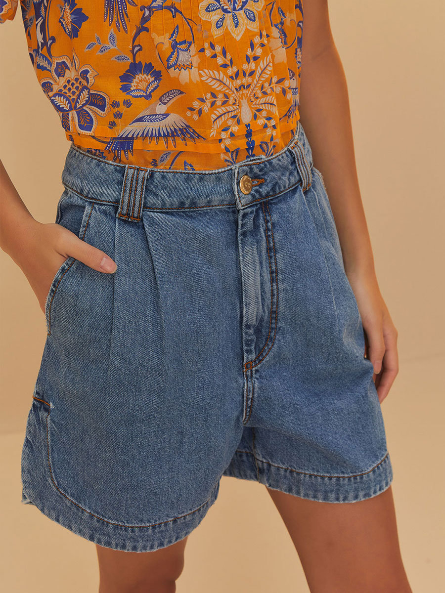 Jeansshort in Blau von Farm Rio