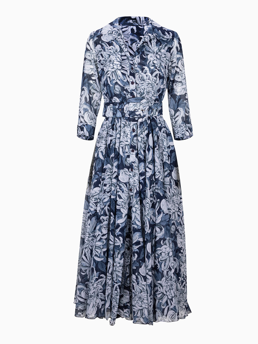 Midi-Kleid ASTER in Rosarot von Samantha Sung