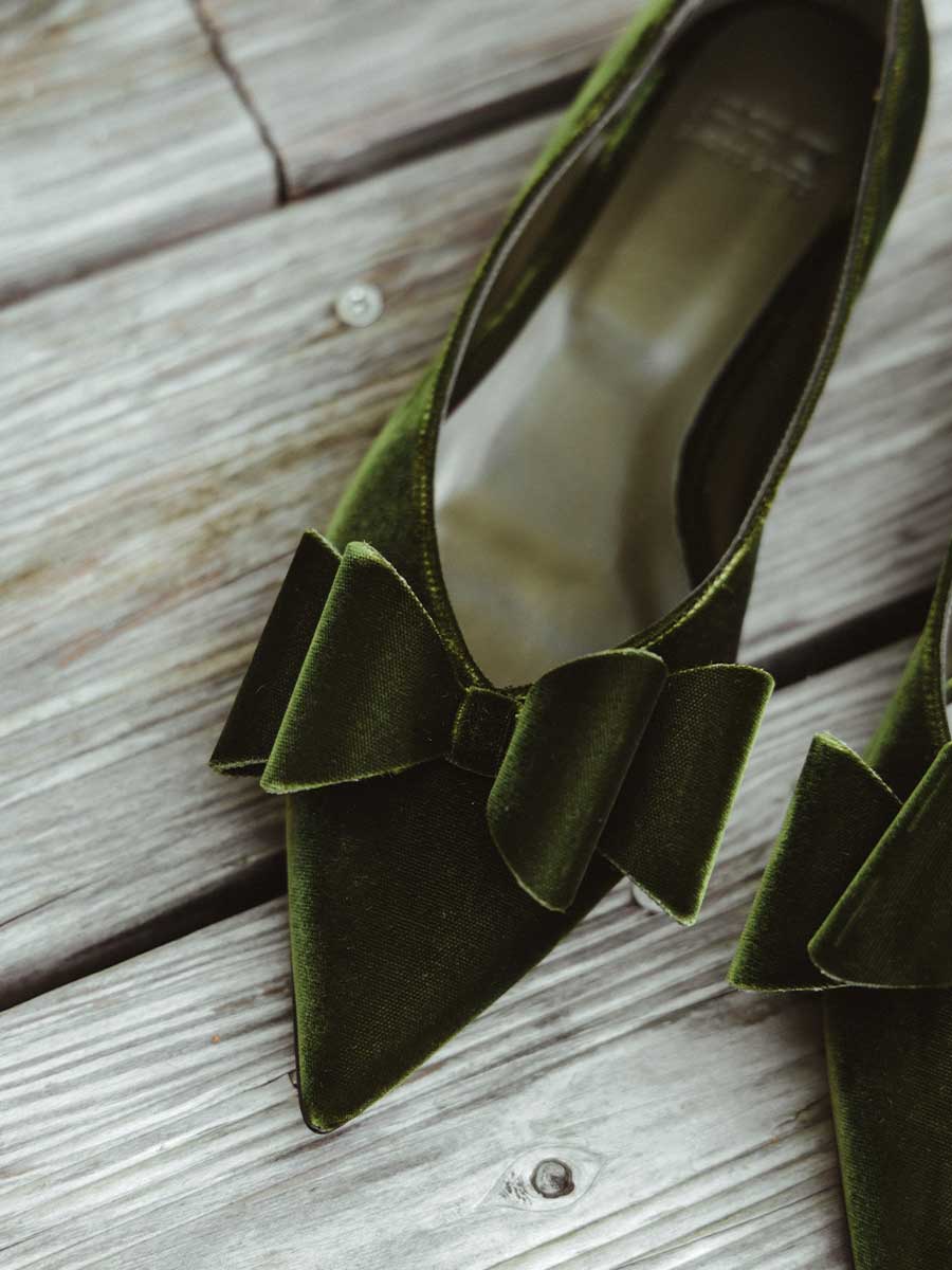 Samt-Ballerinas von PAO bei REYERlooks.com