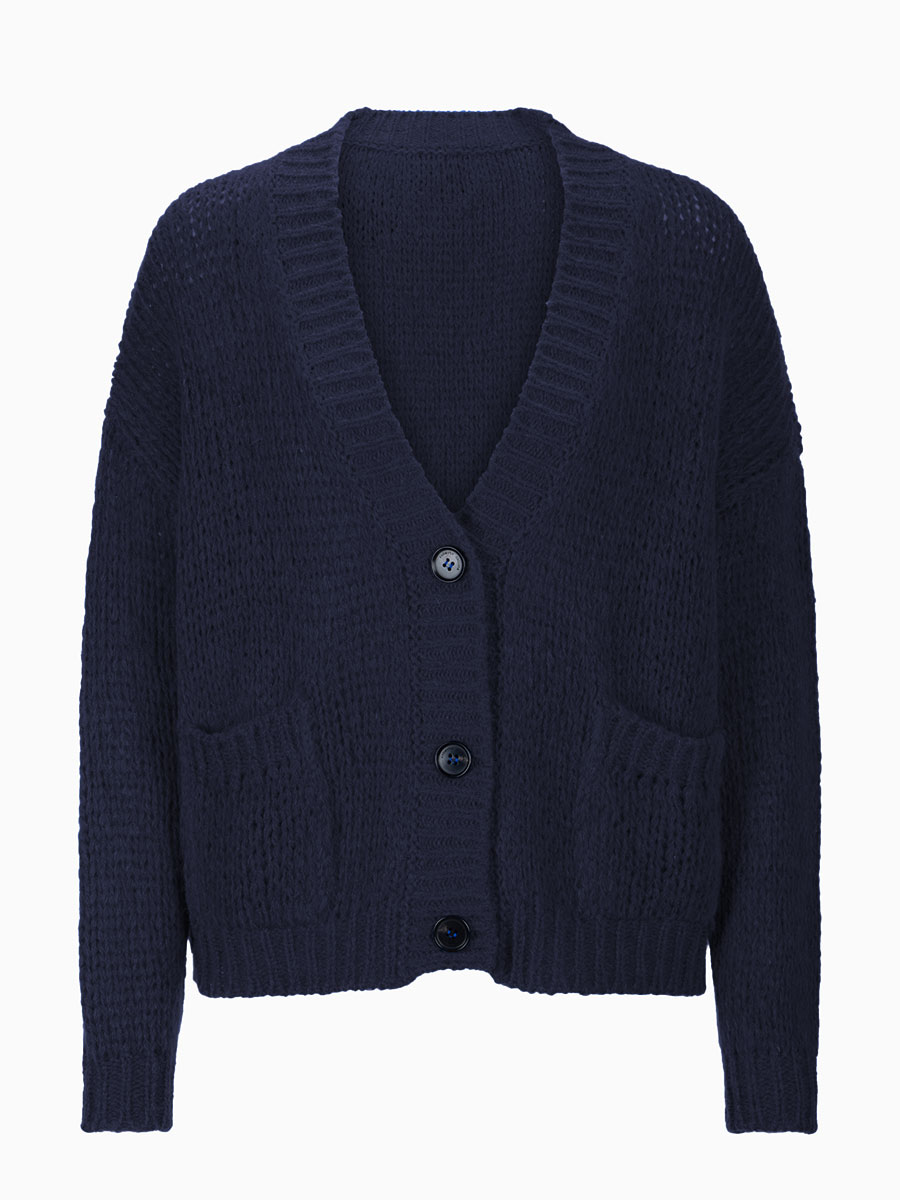Cardigan in Dunkelblau von Roberto Collina
