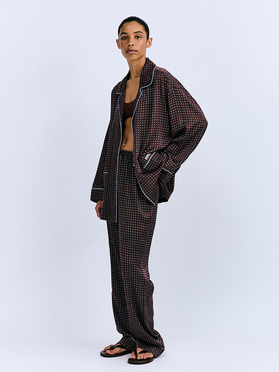 Pyjamahose REESE in Braun von LOVE STORIES