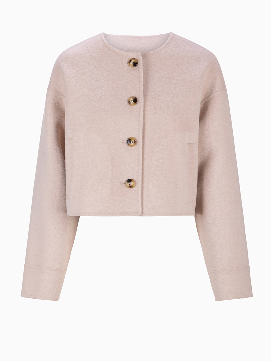 Wolljacke in Creme von REYER