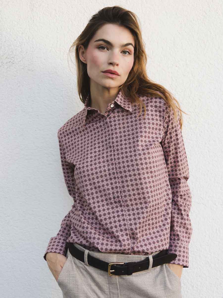 Bluse mit Print von CALIBAN