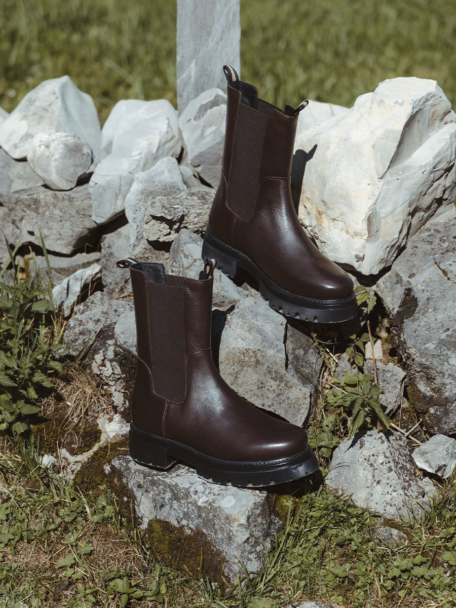 Ankle Boots PRIMA in Braun von Shoe Biz Copenhagen