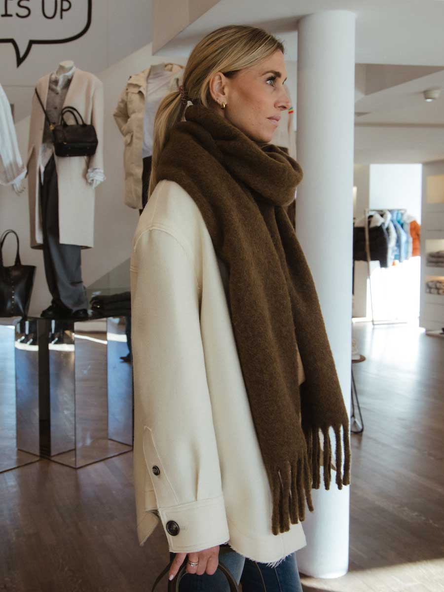 AMI Overshirt in Creme