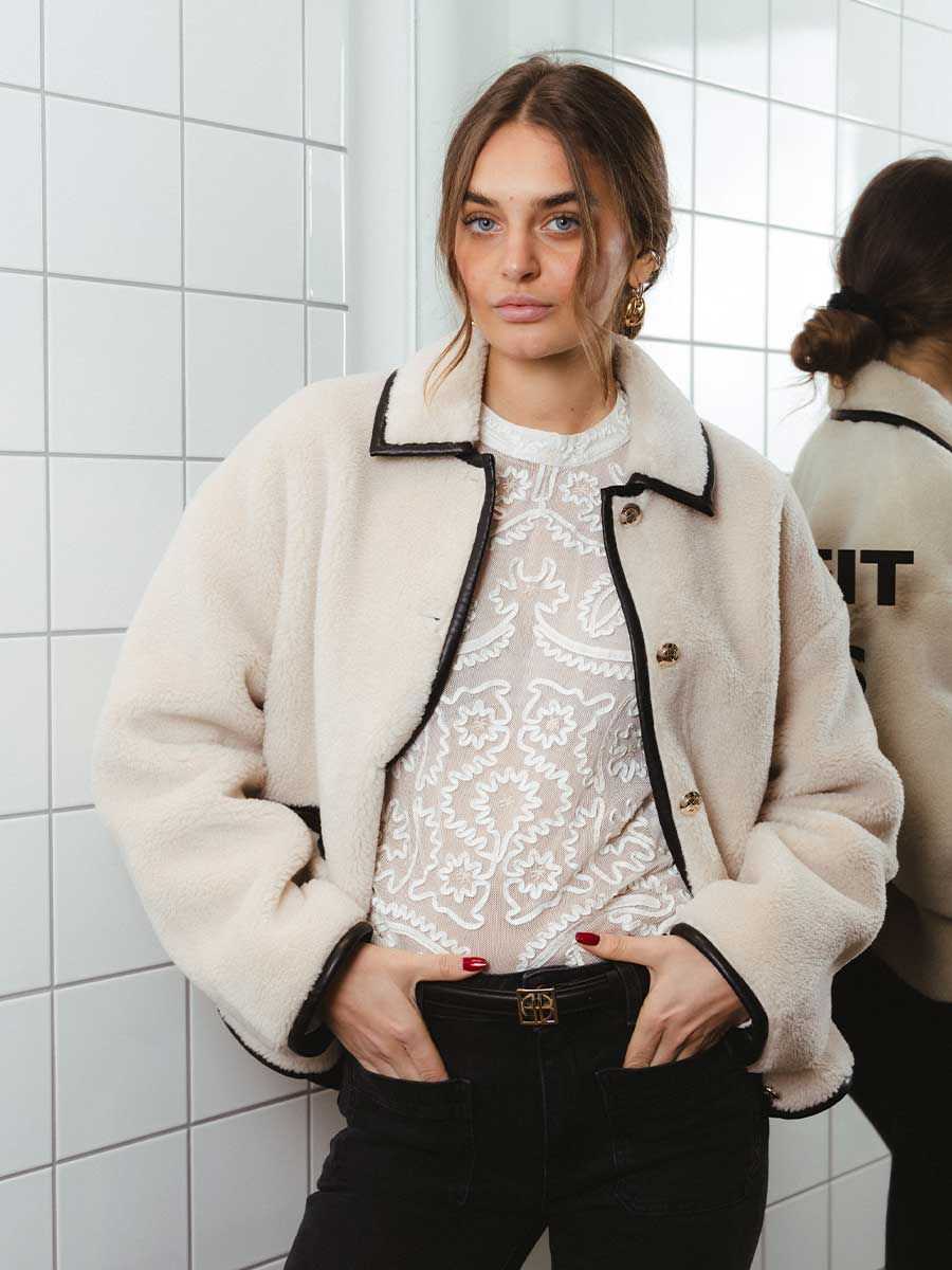 Top in weiß von Farm Rio