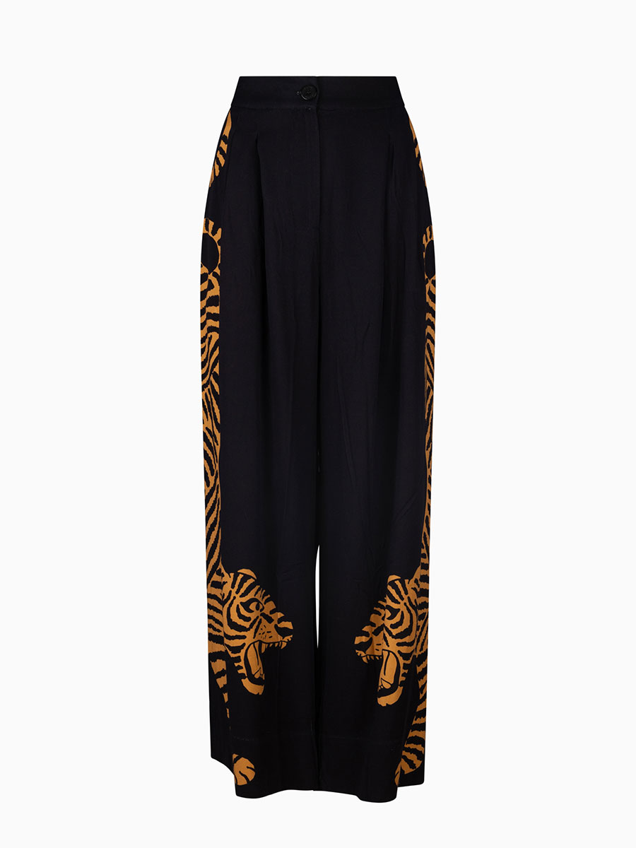 Wide-Leg Hose BLACK TIGER von Farm Rio