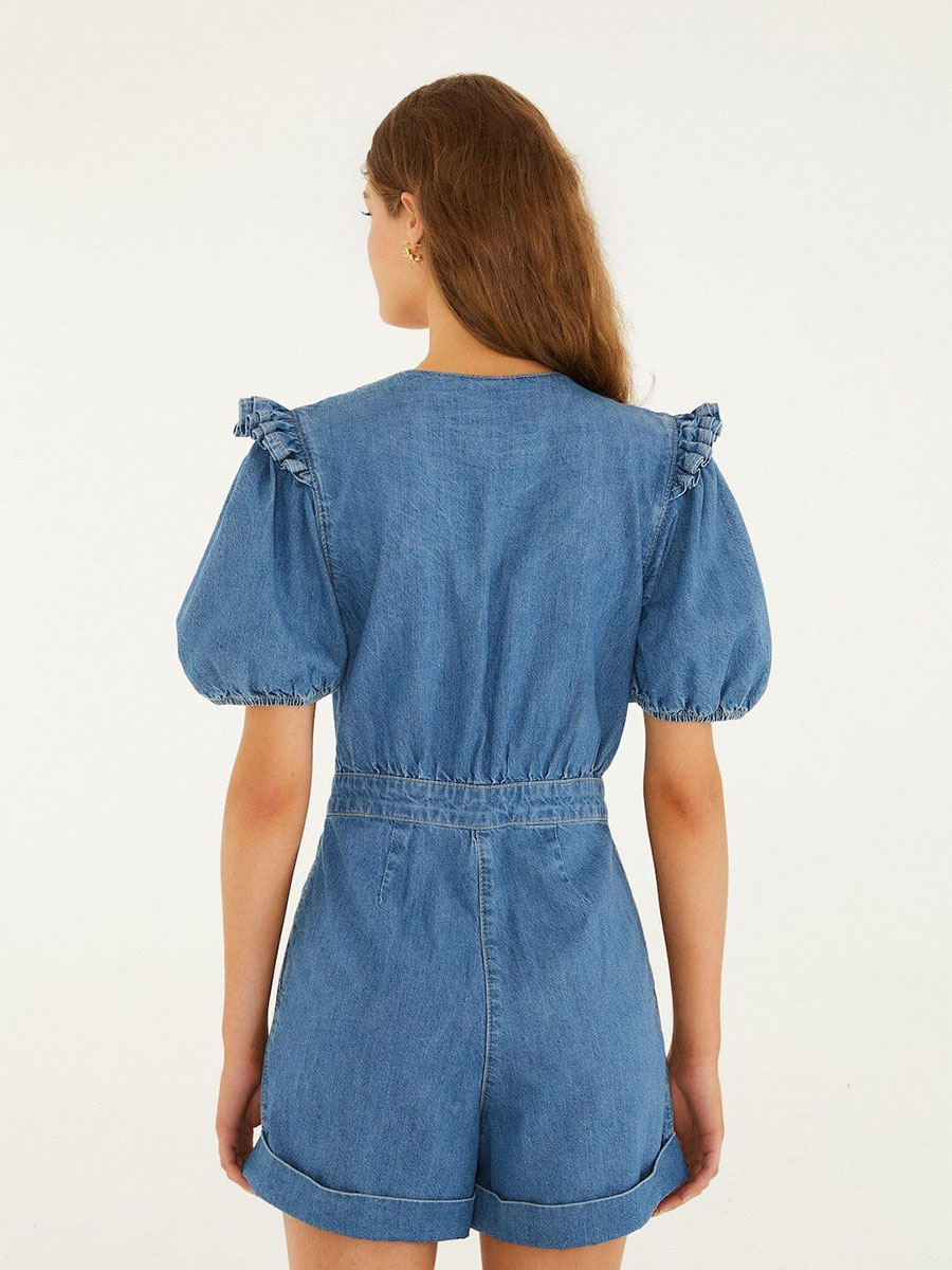 Jeans-Jumpsuit von Farm Rio Jeans-Jumpsuit von Farm Rio