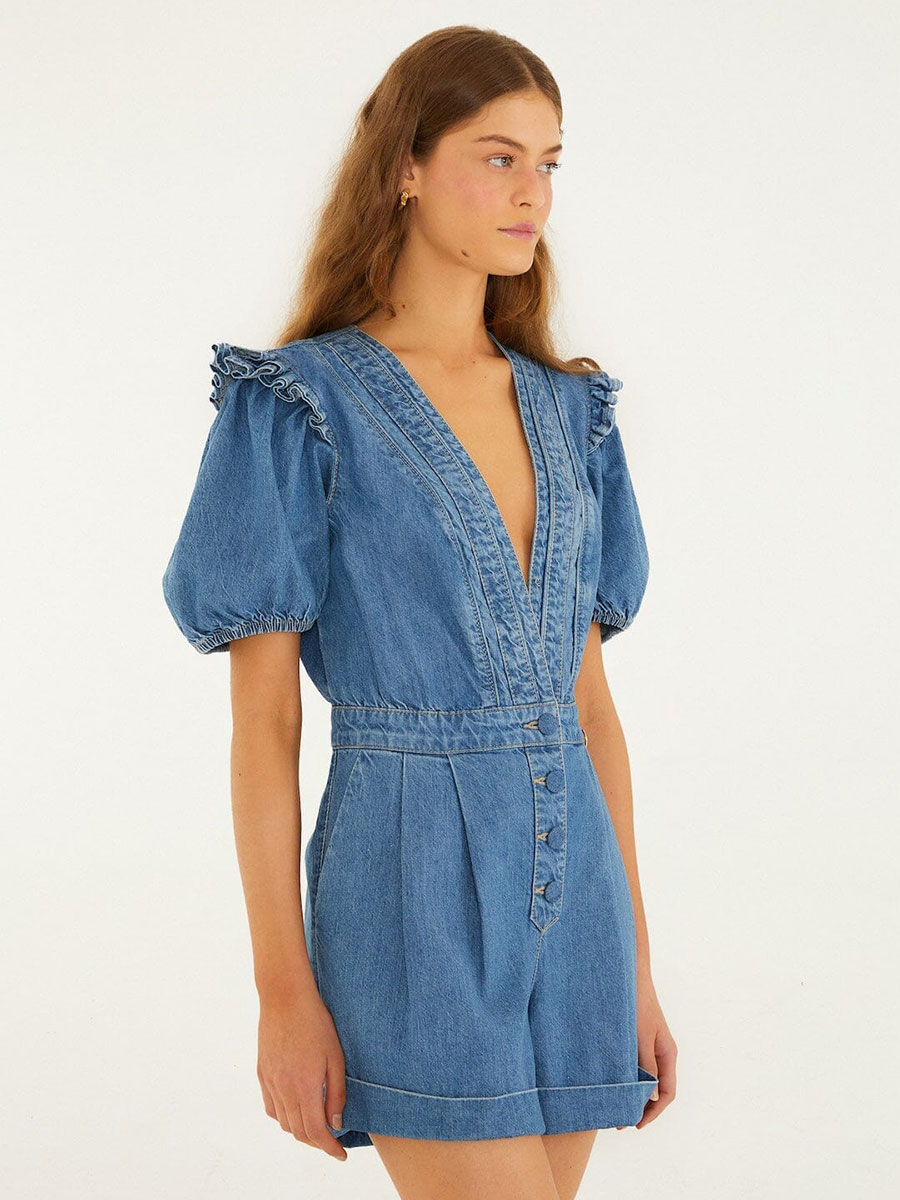 Jeans-Jumpsuit von Farm Rio Jeans-Jumpsuit von Farm Rio