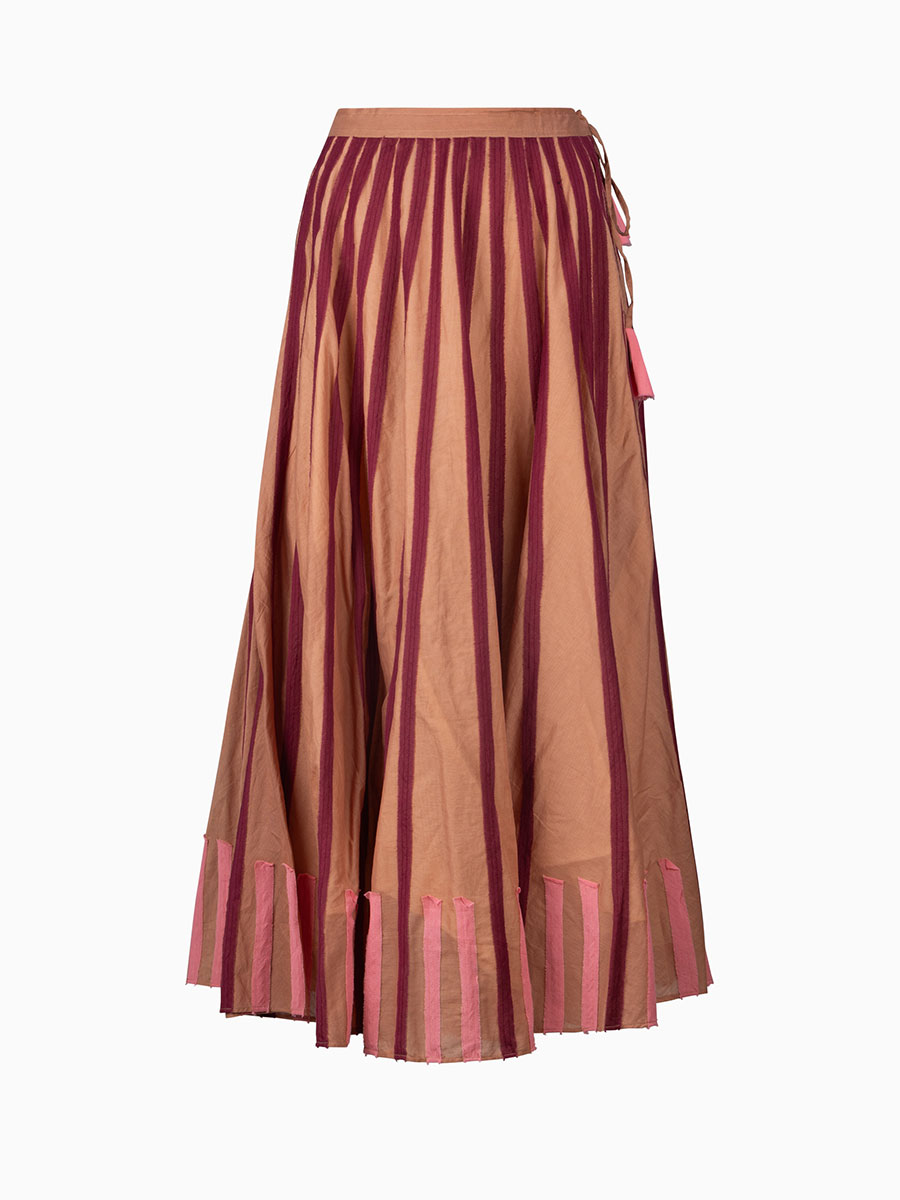 Midi-Rock in Rosa gestreift von NIU