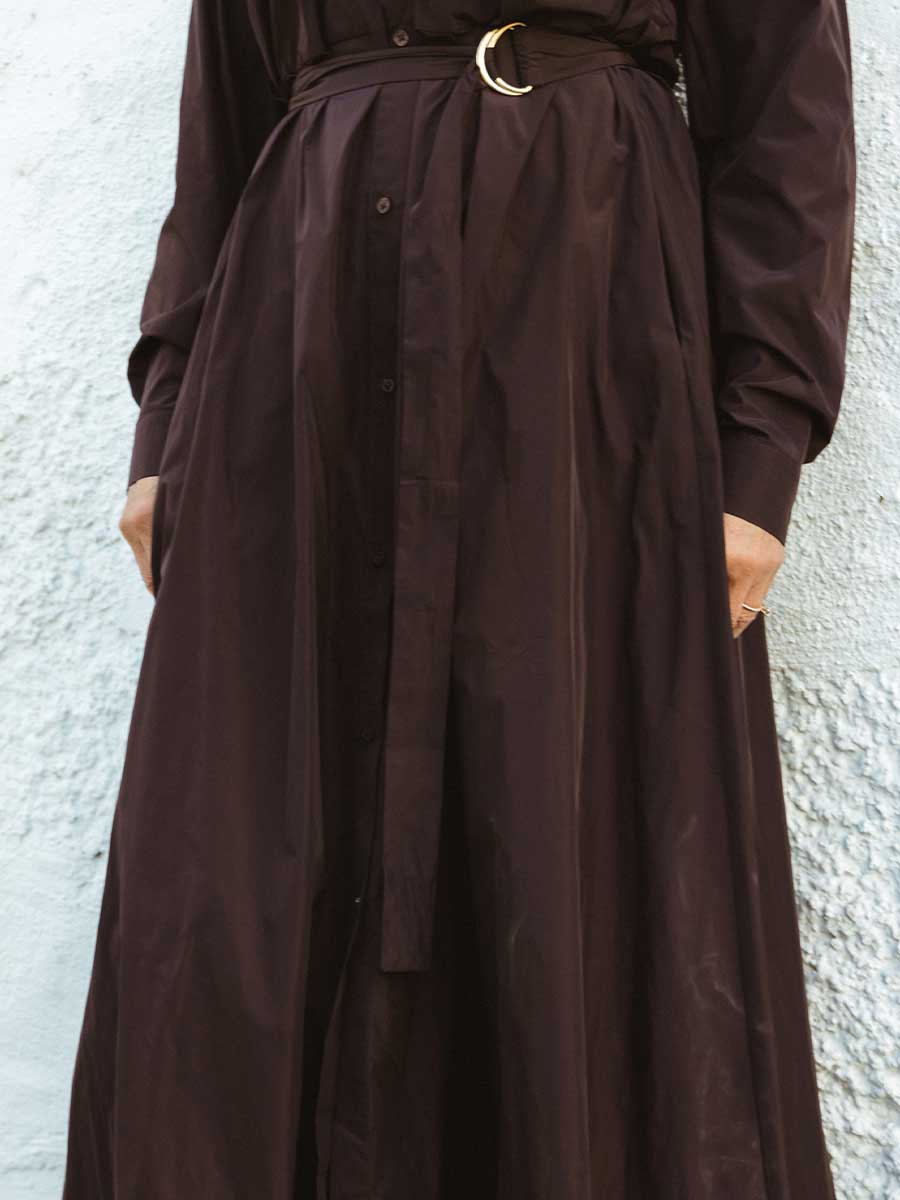 10062873-braun-4 Taft-Kleid von REYER