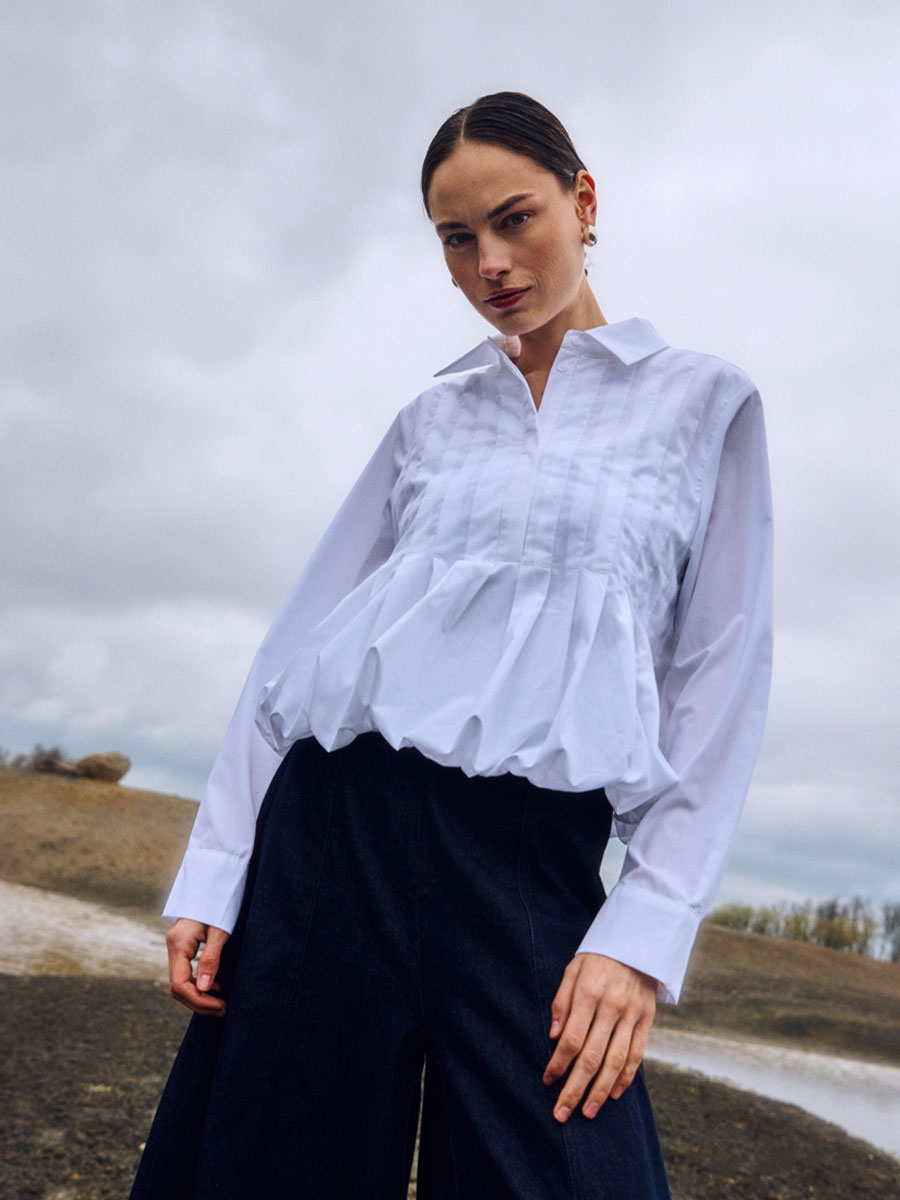 Hemdbluse PLEAT von Copenhagen Muse