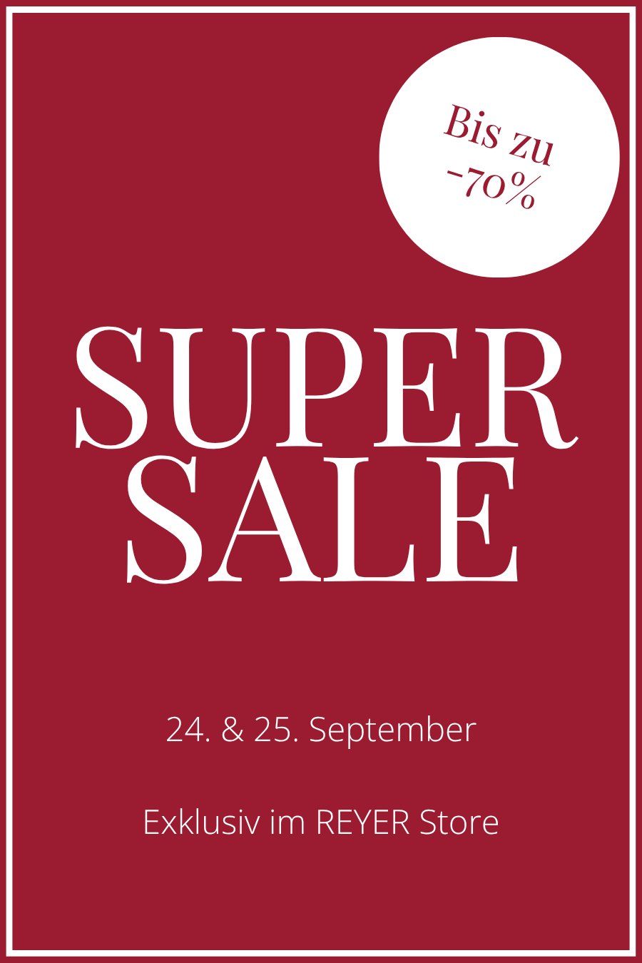 Super Sale 1x klein