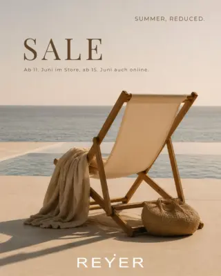 The season you’ve been waiting for.

Ab dem 11.6. im Store.
Ab dem 15.6. online.

Ausgewählte Designer-Highlights, ikonische Klassiker und besondere Einzelstücke - jetzt bis zu -50 % reduziert. 🤍

Eine seltene Gelegenheit, zeitlose Lieblingsstücke renommierter Labels zu besonderen Konditionen zu entdecken. 

Auf welches Designer-Label freuen Sie sich am meisten? 👀

#reyerlooks #saleseason #designersale #summersale #sommersale