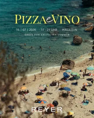 🍕🍷 Dolce Vita hat angerufen - und wir haben abgehoben. 🇮🇹✨

Am 16.07. verwandelt sich unser Store in eine kleine Piazza Italiana voller Genuss, Sommerfeeling und guter Laune. 🍋☀️ Freuen Sie sich auf knusprige Pizza von @la.miaitalia ,spritzige Aperitivi von @alphatauri , cremiges @icezeit Gelato und ganz viel italienisches Lebensgefühl.

Und weil ein italienischer Sommer auch nach einem passenden Outfit verlangt: Dress for an Italian Summer. 🤍✨ Wir können es kaum erwarten, Ihre schönsten Sommer-Looks zu sehen und gemeinsam mit Ihnen einen unvergesslichen Abend zu verbringen.

📍 PIZZA E VINO
🗓️ 16.07.26
🍕 Pizza
🍹 Aperitivi
🍦 Gelato
🎶 Gute Musik
❤️ Gute Gesellschaft

Also: Lieblingslook ausführen, Sonnebrille einpacken und ein bisschen Dolce Vita genießen. A presto bei REYER! 🇮🇹✨

#reyerlooks #pizzaevino #italiansummer #aperitivotime #dolcevita